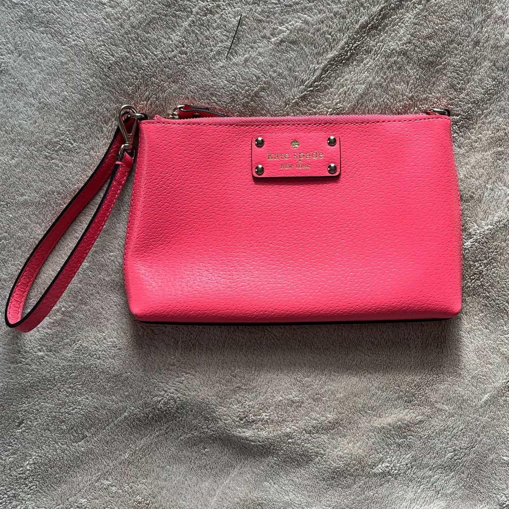 Kate Spade hot pink wristlet